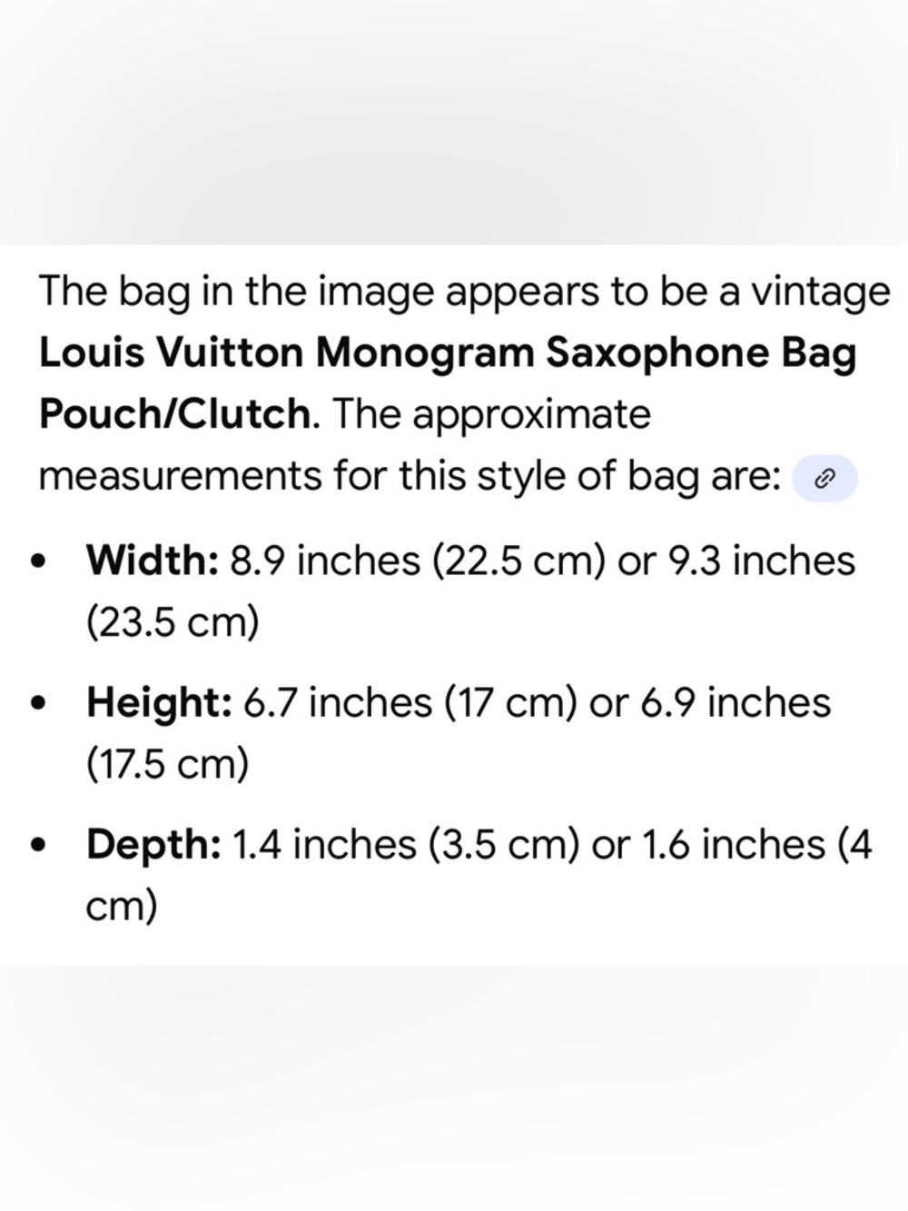 💯 Authentic Louis Vuitton Monogram Canvas Chain Shoulder Bag - Brown/Gold Trim - Picture 10 of 10